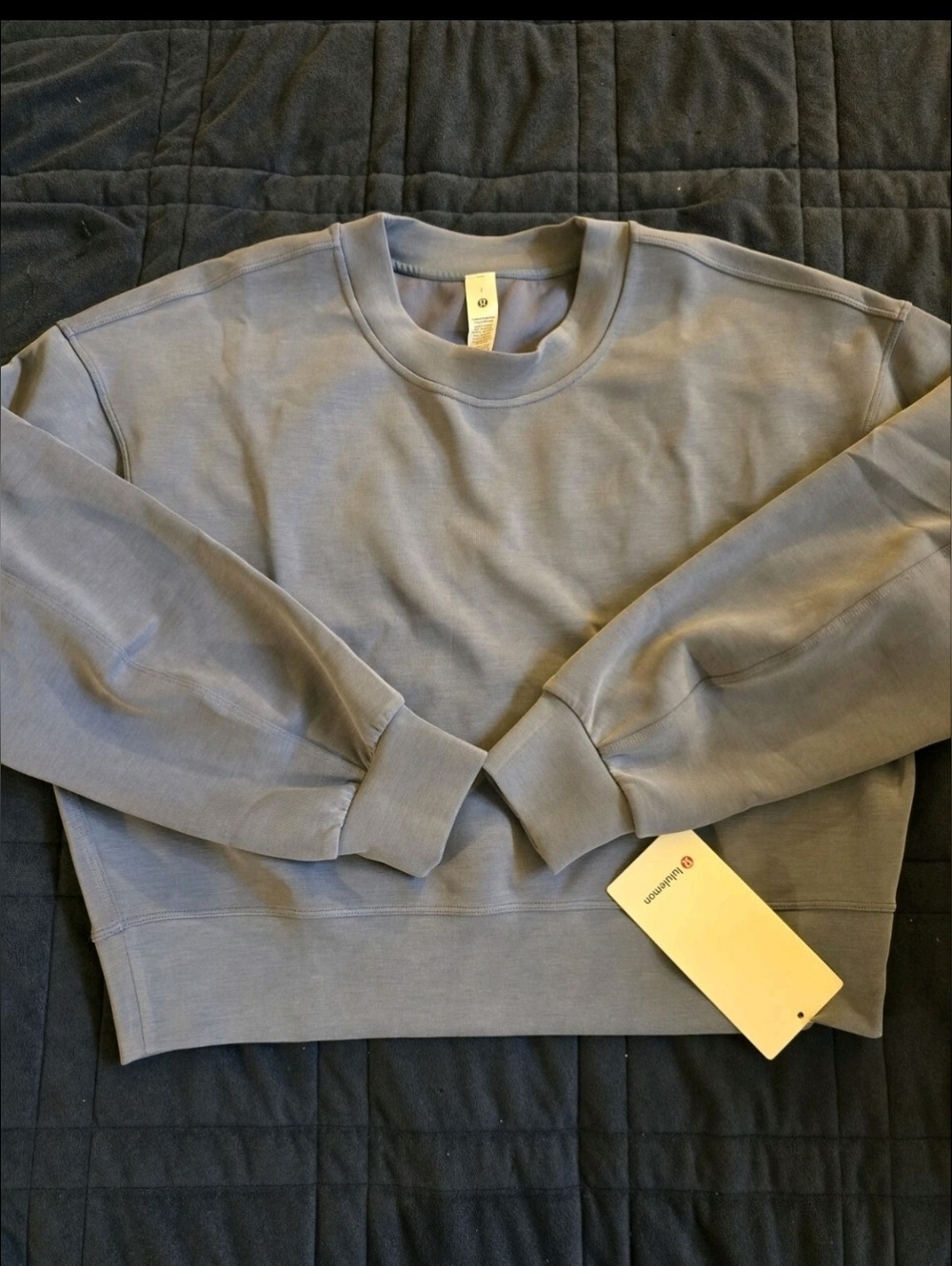 Lululemon FIRE! NWT! Softstreme Perfectly Oversized Cropped Crew. Sz 14. R2S! - Picture 6 of 15